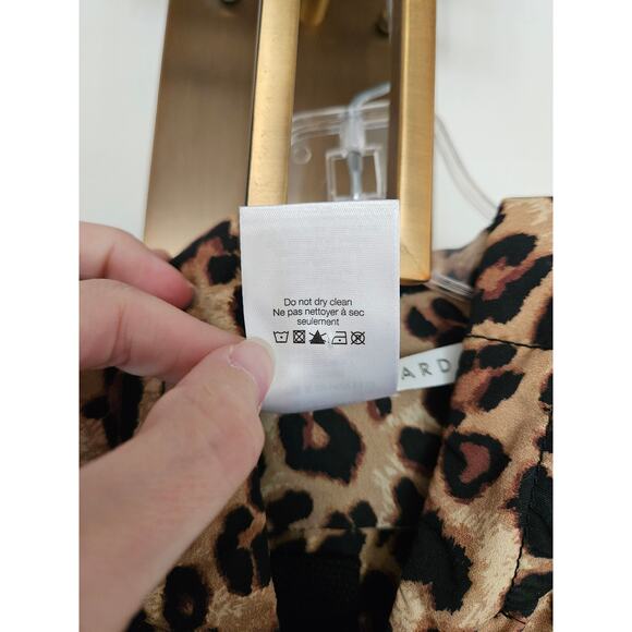 Veronica Beard Brown Leopard Print Puffer Hooded Dickey Blazer Insert Size 00-14 - Picture 6 of 10